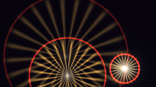 Supernova — a Phosphor music visualizer scene for Mac reacting to audio