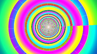 Tunnel — a Phosphor music visualizer scene for Mac reacting to audio